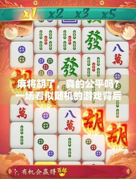麻将胡了，真的公平吗？一场看似随机的游戏背后，藏着人性的博弈
