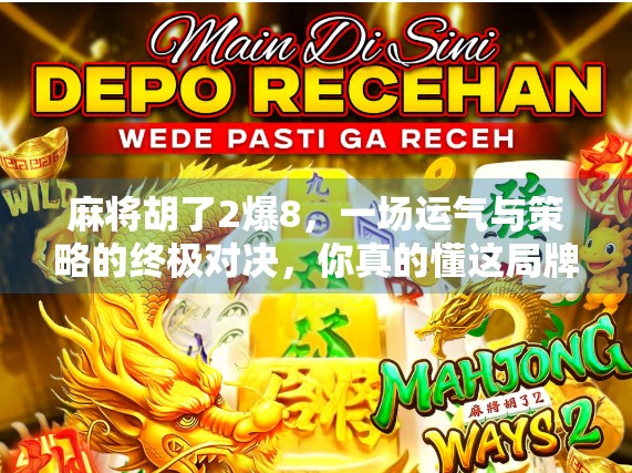 麻将胡了2爆8，一场运气与策略的终极对决，你真的懂这局牌吗？